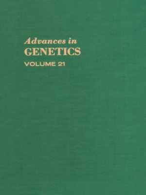 cover image of Advances in Genetics